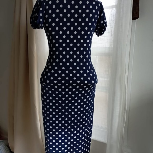 Sassia Paris Summer Polka-Dot Dress - Picture 2 of 4
